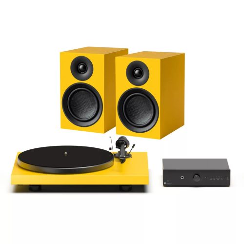 PRO-JECT SZÍNES HANGRENDSZER E - KOMPLETT HIFI SZETT - SÁRGA