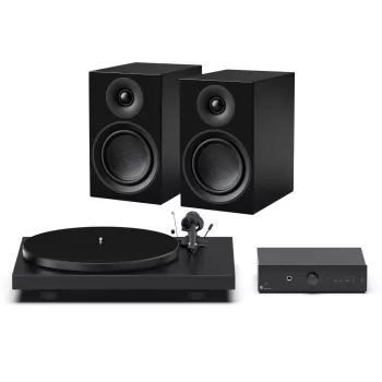   Pro-Ject Színes Hangrendszer E - komplett hifi szett /selyemfényű fekete/