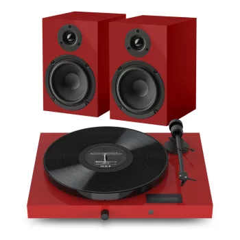 Pro-Ject Juke Box E1 HiFi Set - komplett hifi /vörös/