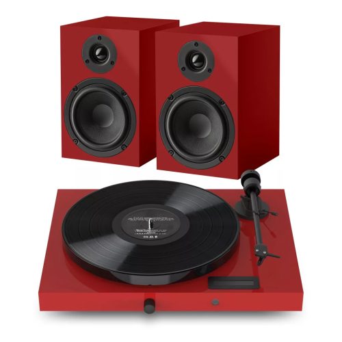 PRO-JECT JUKE BOX E1 - HIFI SZETT - VÖRÖS