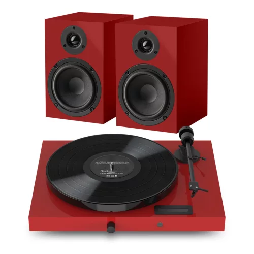 Pro-Ject Juke Box E1 HiFi Set - komplett hifi /vörös/