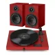 Pro-Ject Juke Box E1 HiFi Set - komplett hifi /vörös/