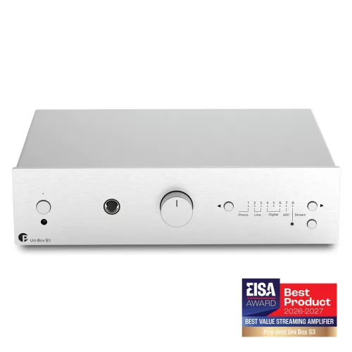 Pro-Ject Uni Box S3 - Sztereó erősítő és multiroom streamer /ezüst/