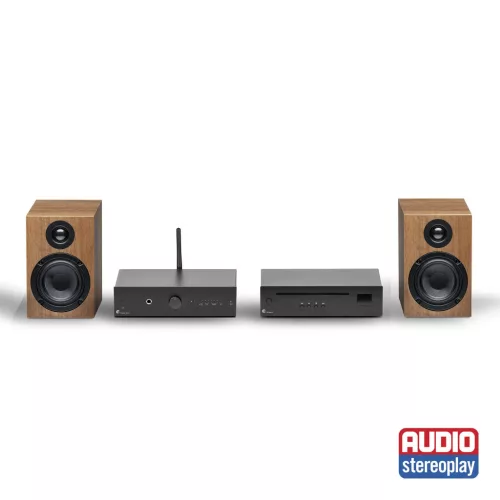 Pro-Ject Stereo Set E CD - komplett hifi /fekete-dió/