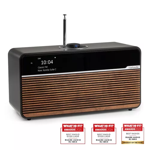Ruark R2 Mk4 Kompakt hangrendszer /eszpresszo barna - dió ráccsal/