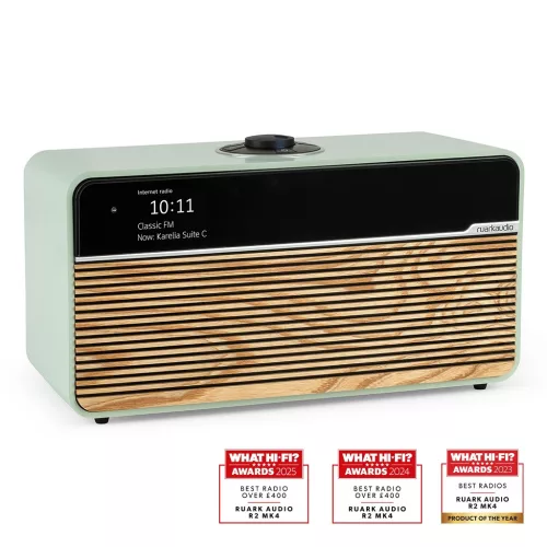 Ruark R2 Mk4 Kompakt hangrendszer /tengeri köd - dió ráccsal/