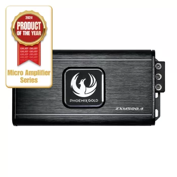   PHOENIX GOLD ZXM500.4 D OSZTÁLY 4 CSATORNÁS MINI AUTÓHIFI ERŐSÍTŐ 