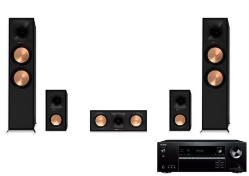 KLIPSCH R-600F 5.0 HANGFAL SZETT + ONKYO TX-NR5100 ERŐSÍTŐ CSOMAG