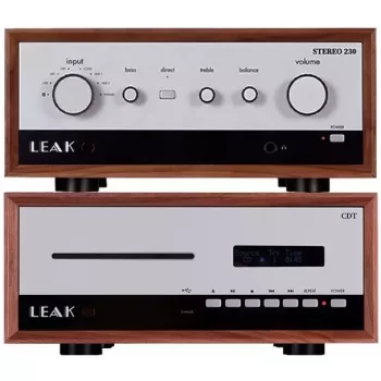   LEAK Stereo 230 sztereó erősítő + LEAK CDT CD-lejátszó - dió