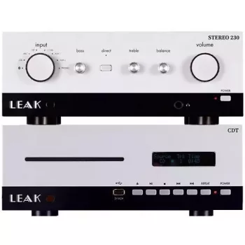   LEAK Stereo 230 sztereó erősítő + LEAK CDT CD-lejátszó - EZÜST