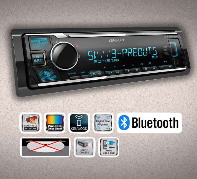 Kenwood KMM-BT358 – Bluetooth autórádió kompromisszumok nélkül