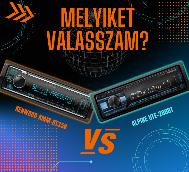 Melyiket válasszam? Kenwood KMM-BT358 vs. Alpine UTE-200BT