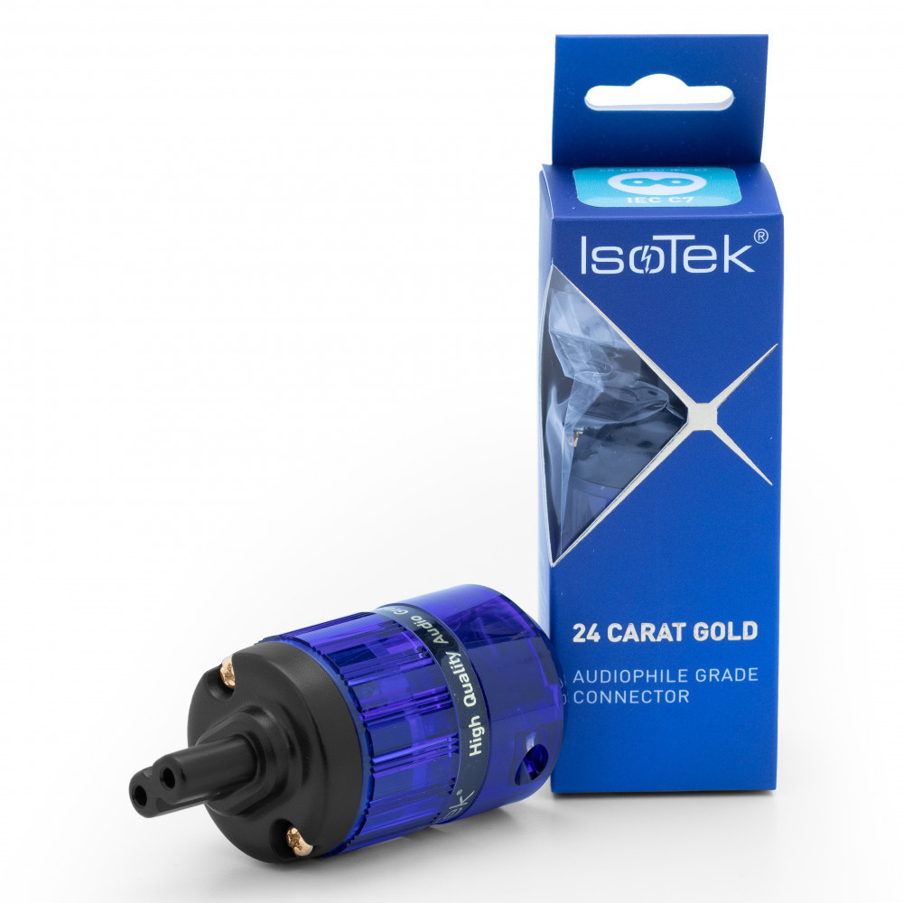 IsoTek 24ct gold IEC (C7) készülék csatlakozó dugó