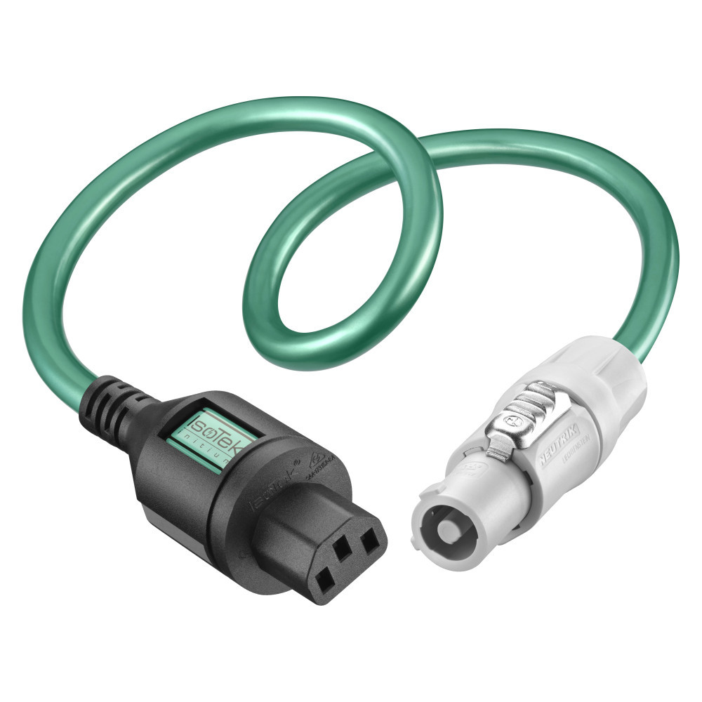 IsoTek EVO3 Initium SystemLink - toldókábel IEC C13 és Neutrik powerCON csatlakozókkal