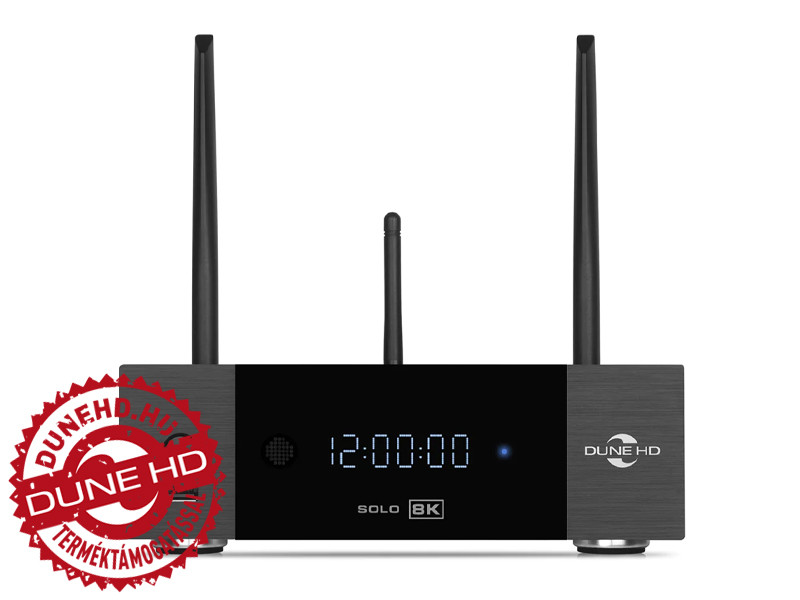Dune HD Solo 8K 2D Wifi/ethernet/USB/HDD médialejátszó