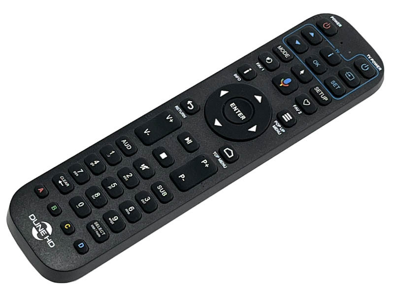 Dune HD Backlit Remote R4 Bluetooth és infra távvezérlõ világítással