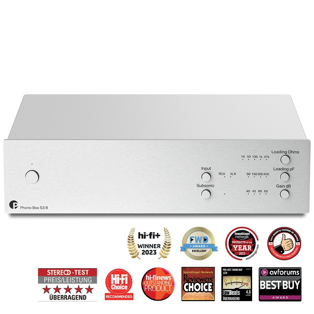 Pro-Ject Phono Box S3 B - szimmetrikus phono előerősítő /ezüst/